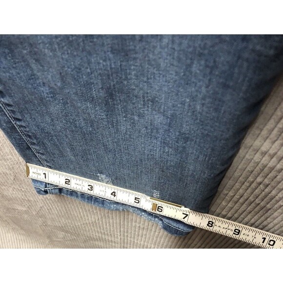 Inc Womens Denim Jeans Size 16 Straight Leg Regular Fit Distressed - Picture 12 of 16